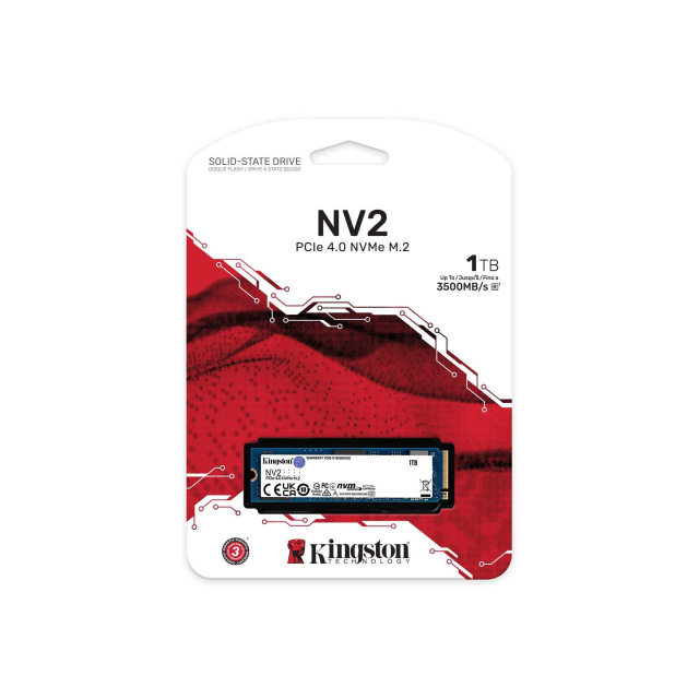 UNIDAD SSD KINGSTON 1TB M.2 NVME NV2 - 3500MB/S - SNV2S/1000G / Precio: $1,399.00