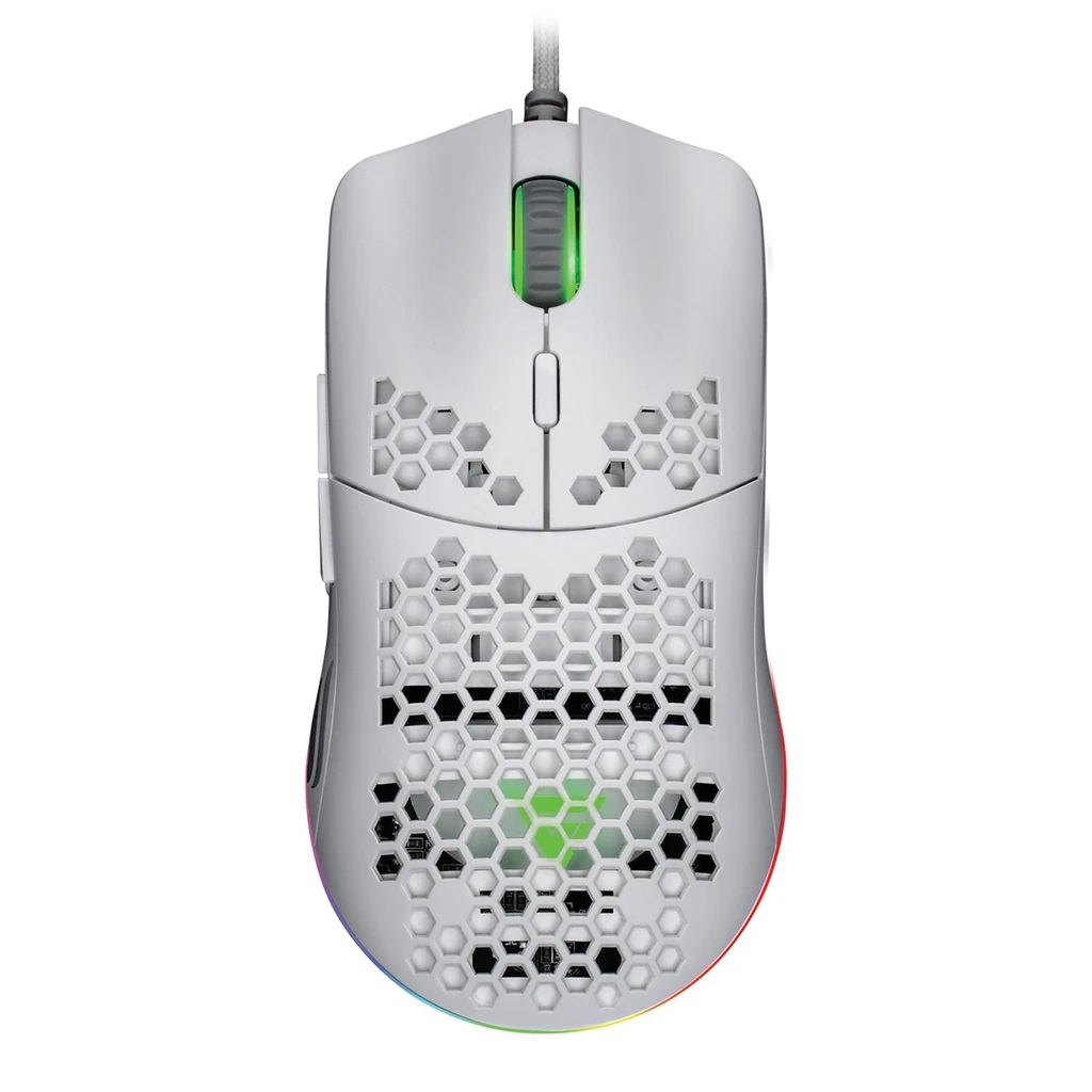 MOUSE GAME FACTOR MOG601 BLANCO SENSOR OPTICO PMW3389 32,000 DPI MOG-601 WH / Precio: $649.00