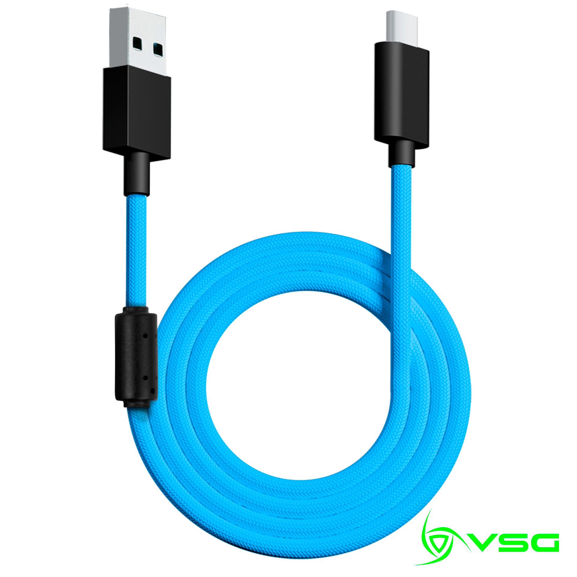 CABLE USB VSG TIPO C AZUL - VG-CABLE-AQ-BLUE / Precio: $119.00