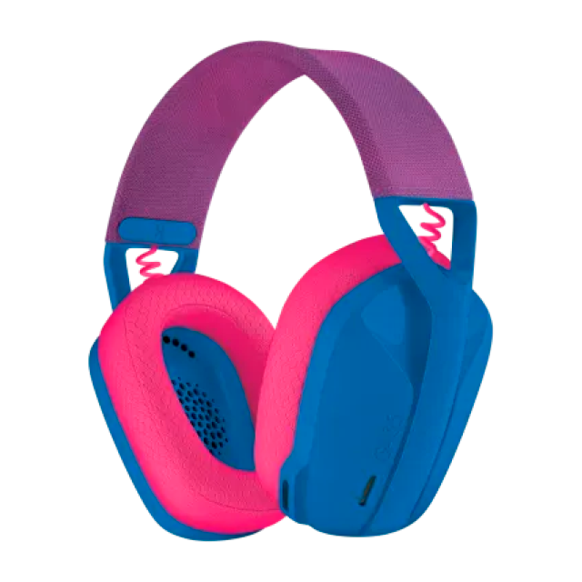 DIADEMA GAMER INALAMBRICA LOGITECH G435 AZUL Y FRAMBUESA  - USB 2.0 BLUETOOTH - 981-001061 / Precio: $1,249.00