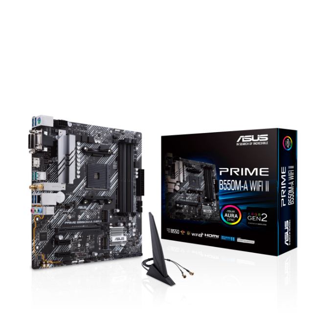 TARJETA MADRE ASUS PRIME B550M-A  WI-FI II AMD AM4 MATX / Precio: $3,299.00