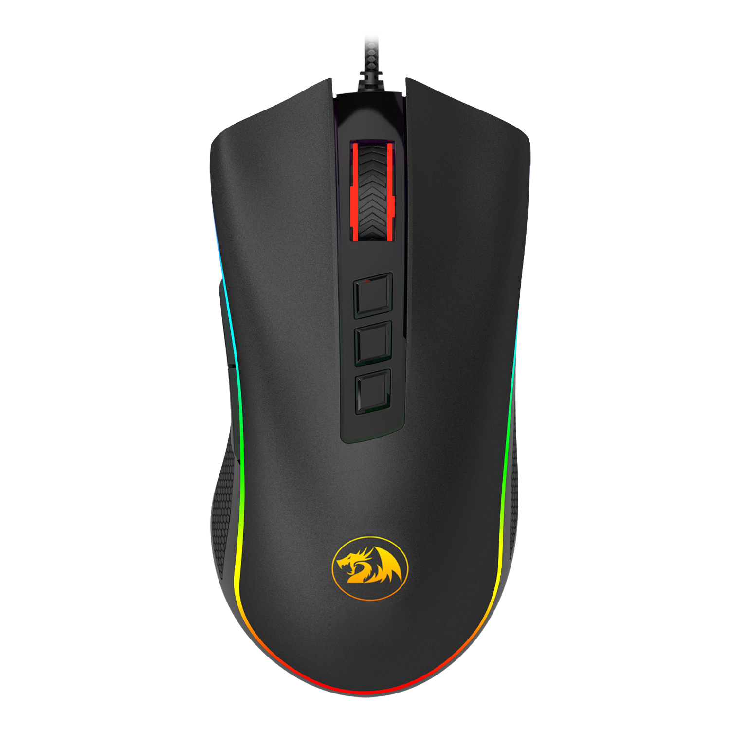 MOUSE GAMER REDRAGON COBRA FPS RGB OPTICO 8 BOTONES USB 24000DPI - M711-FPS / Precio: $869.00