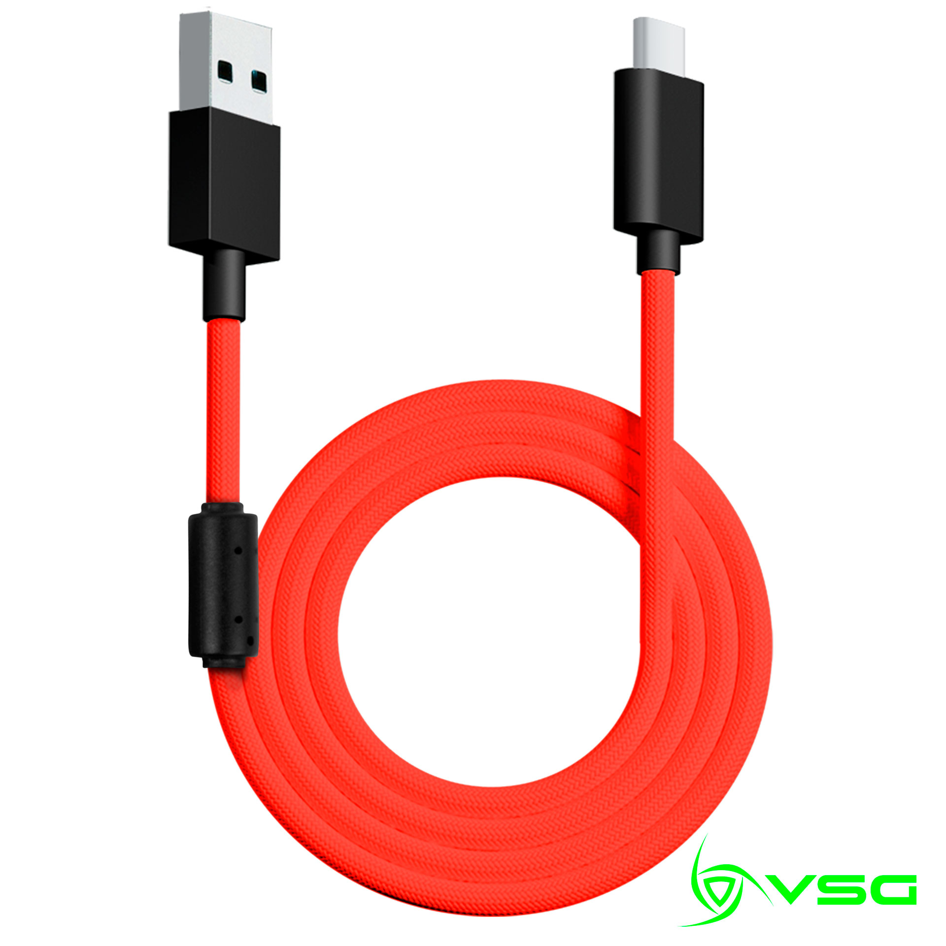 CABLE USB VSG TIPO C ROJO - VG-CABLE-AQ-RED / Precio: $119.00