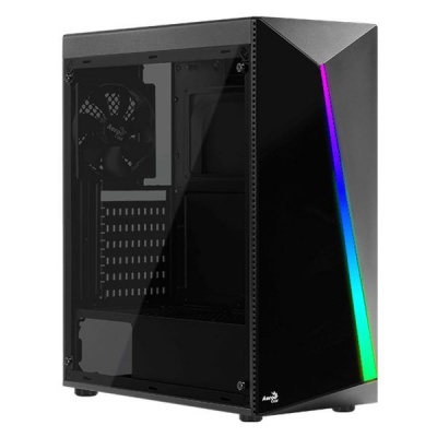 GABINETE AEROCOOL SHARD CRISTAL TEMPLADO NEGRO RGB / Precio: $2,059.00