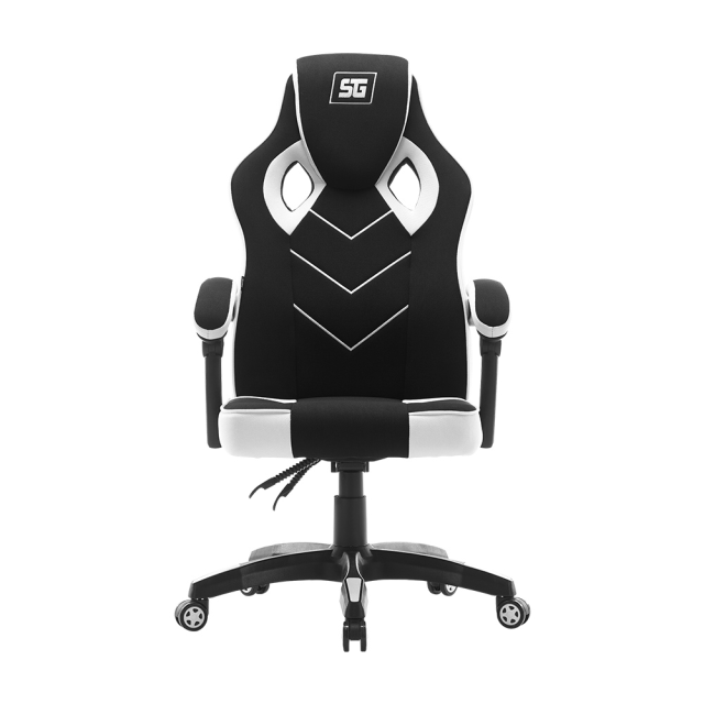 SILLA GAMER DEPORTIVA VORAGO CGC301-WH BLANCA / TELA / Precio: $2,399.00