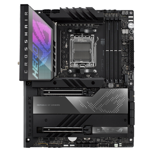 TARJETA MADRE ASUS ROG STRIX ROG CROSSHAIR X670E HERO - ATX AM5 DDR5 WIFI 6E BLUETOOTH V5.3 - 90MB1BC0-M0AAY0 / Precio: $13,999.00