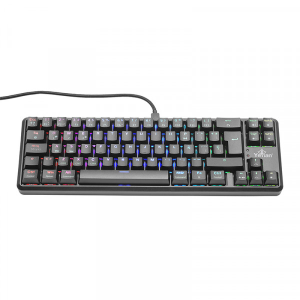 TECLADO GAMER MECANICO YEYIAN  AKIL S3500 SWITCH AZUL RGB YTM-28210B / Precio: $1,049.00