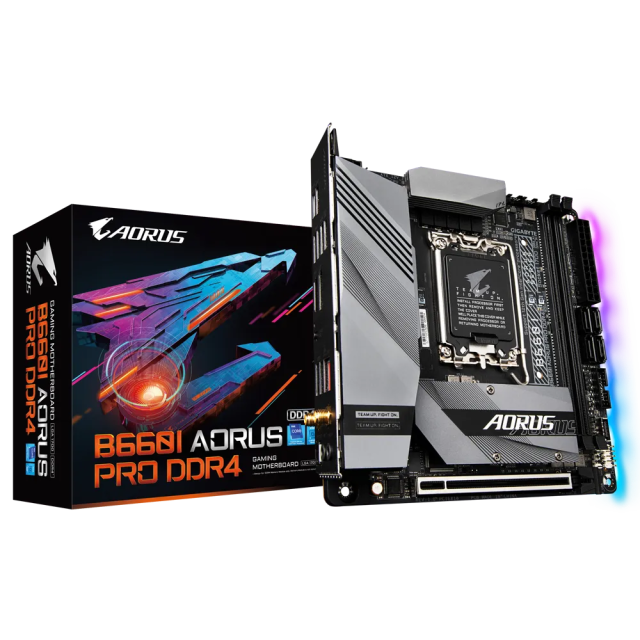 TARJETA MADRE GIGABYTE B660I AORUS PRO DDR4 (REV 1.X) - LGA1700 DDR4 WIFI - B660I AORUS PRO DDR4 / Precio: $4,999.00