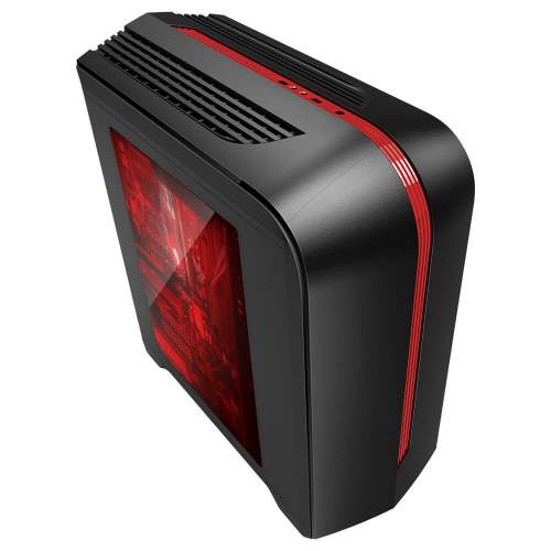 GABINETE GAME FACTOR CSG500 ROJO MATX CON 1 VENTILADOR / Precio: $849.00