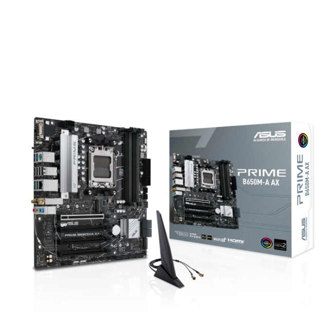 TARJETA MADRE ASUS PRIME B650M-A AX DDR5 MATX AM5 - WIFI 6 BT V5.2 - 90MB1C10-M0EAY0 / Precio: $4,699.00