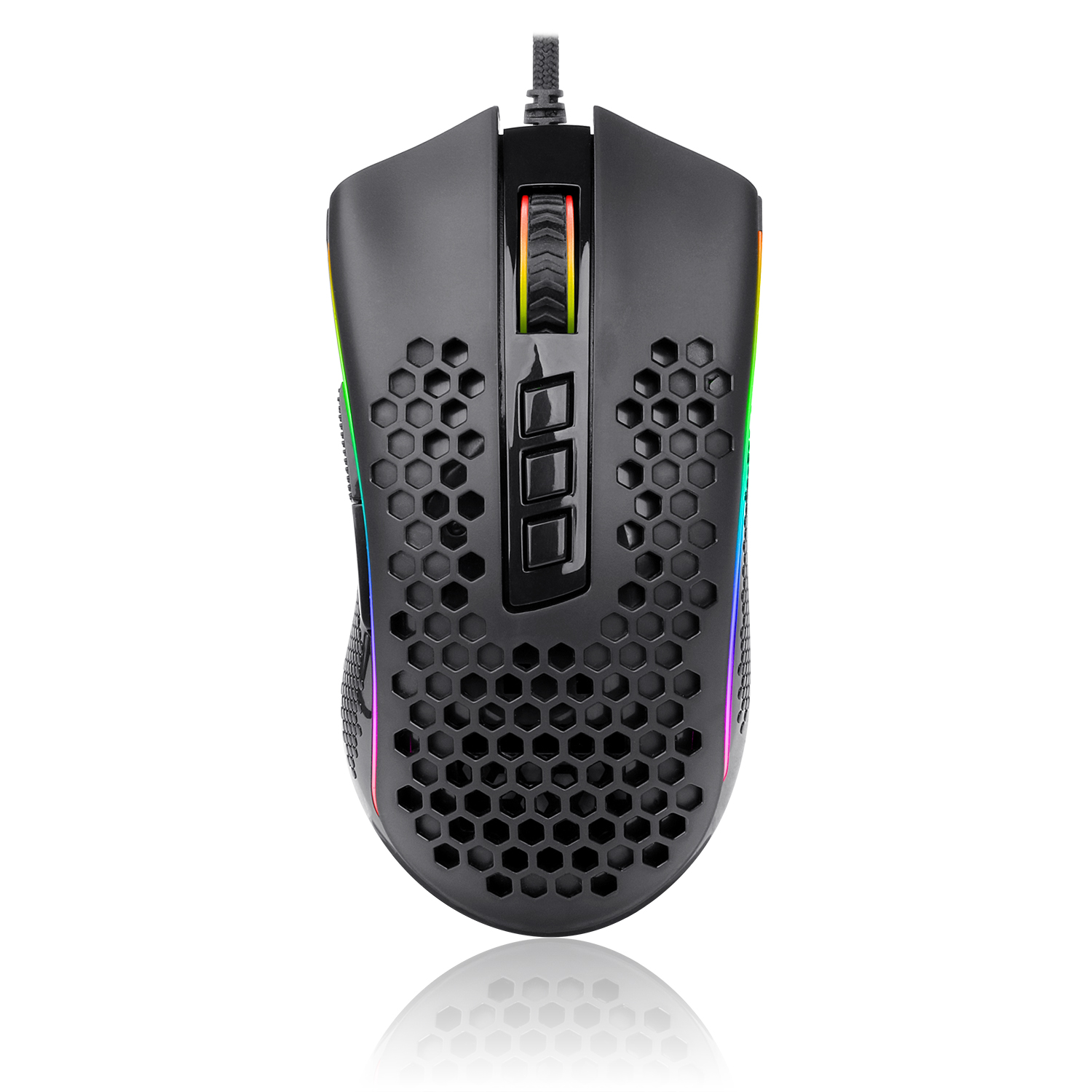 MOUSE GAMER REDRAGON STORM 8 BOTONES PROGRAMABLES RGB OPTICO USB 16000DPI - M988-RGB / Precio: $939.00