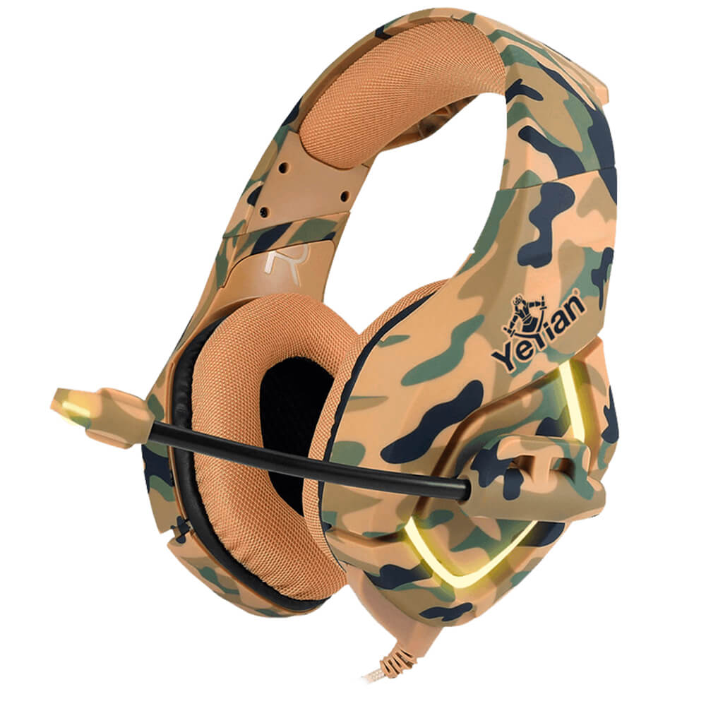 DIADEMA GAMER YEYIAN FORCE SERIE 3000 CAMMO EDITION CAFE 3,5MM2X - YDF-33401D F (LIQUIDACION SIN GARANTIA) / Precio: $249.00