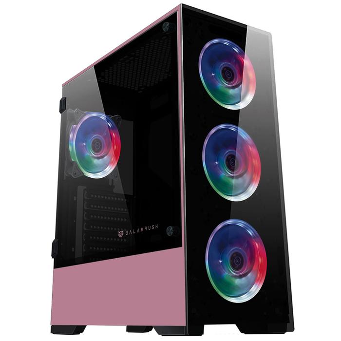 GABINETE BALAMRUSH THINOS E-ATX RGB USB 3.0 CRISTAL ROSA BR-932288 / Precio: $1,799.00