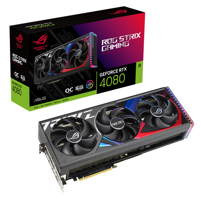 TARJETA DE VIDEO ASUS STRIX RTX 4080 OC 16GB -  ROG-STRIX-RTX4080-O16G-GAMING / Precio: $33,999.00