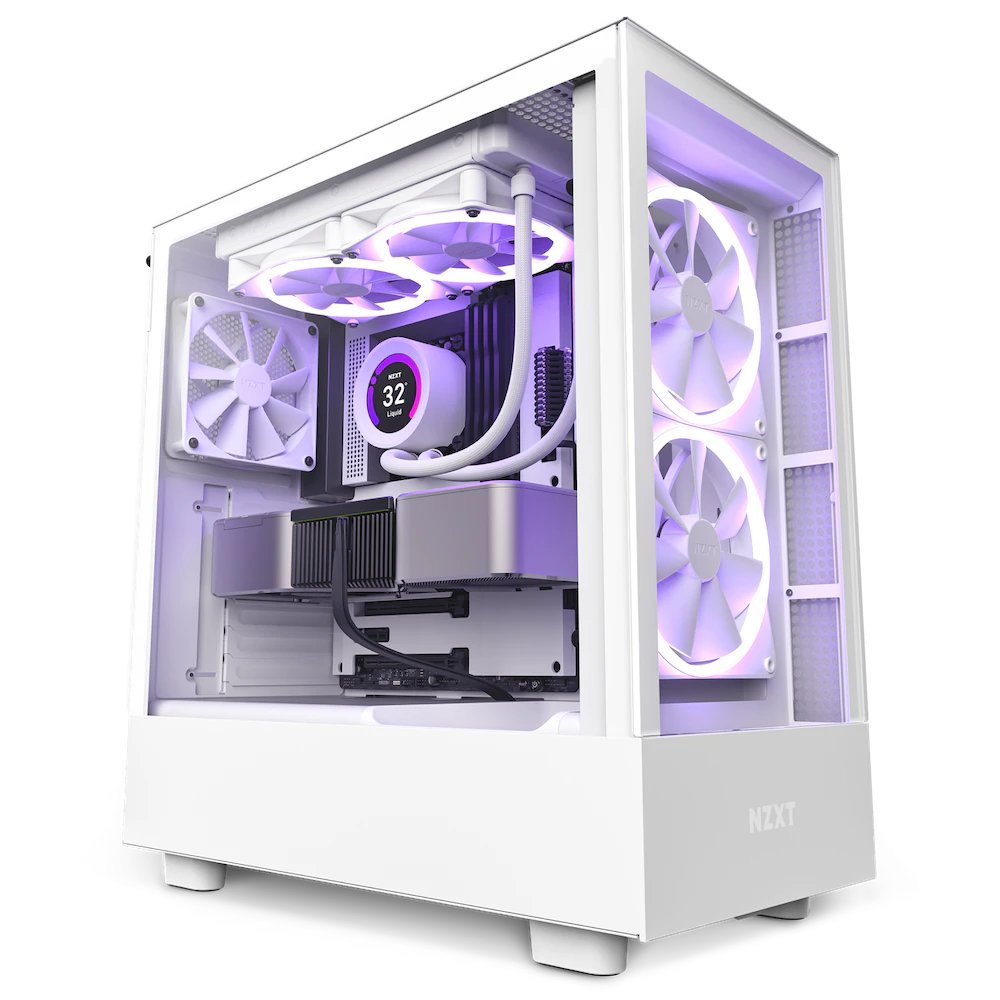 GABINETE NZXT H5 ELITE COMPACT 3 VENTILADORES ATX - CC-H51EW-01 / Precio: $3,199.00