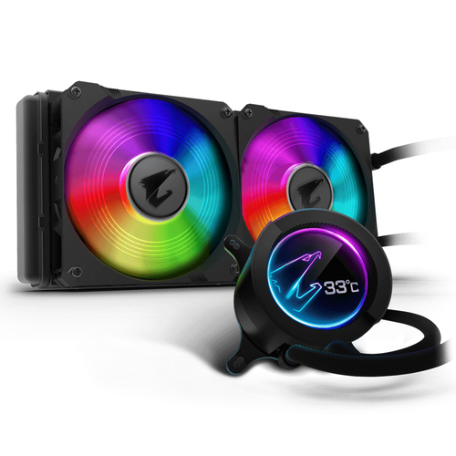 ENFRIAMIENTO LIQUIDO AORUS LIQUID COOLER 280MM RGB 2X140MM - GP-AORUS LIQUID COOLER 280 / Precio: $4,399.00