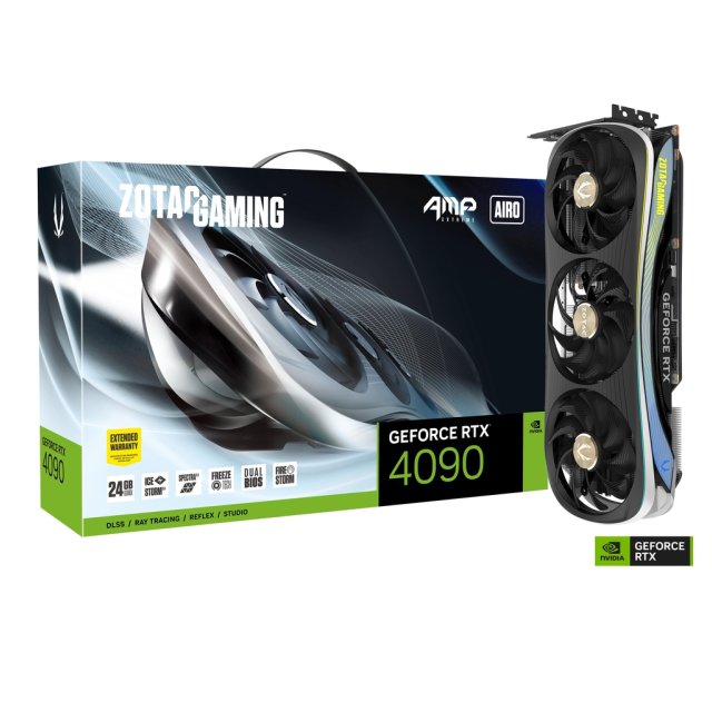 TARJETA DE VIDEO ZOTAC GAMING RTX 4090 AMP EXTREME AIRO 24GB - ZT-D40900B-10P / Precio: $39,999.00