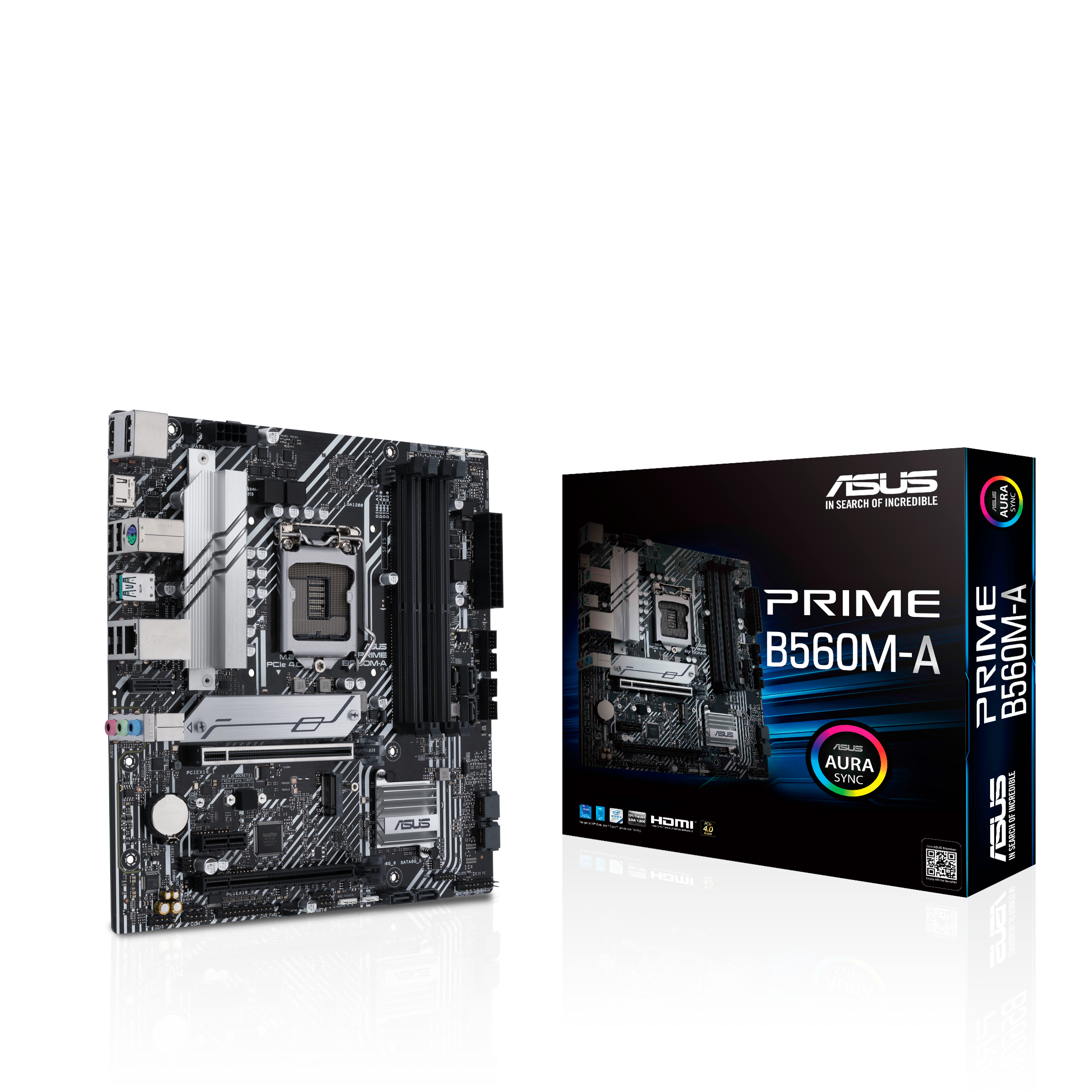 TARJETA MADRE ASUS PRIME B560M A LGA 1200 DOS PUERTOS M.2  INTEL HDMI DUAL USB 3.2 RGB / Precio: $2,759.00