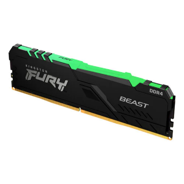 MEMORIA DDR4 KINGSTON FURY BEAST RGB 32GB 3200MHZ DIMM(KF432C16BBA/32) / Precio: $1,699.00