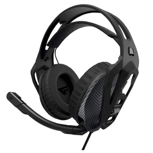 DIADEMA GAMER GAME FACTOR HSG500 MICROFONO JACK 3.5MM X2 INCLUYE ADAPTADOR Y COMPATIBLE CON CONSOLAS Y PC / Precio: $799.00