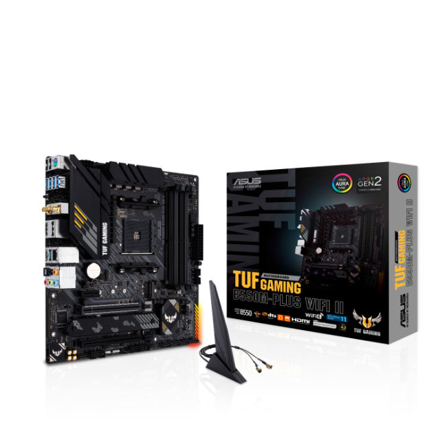 TARJETA MADRE ASUS TUF GAMING B550M-PLUS WIFI II - DDR4 MATX AM4 - 90MB19Y0-M0AAY0 / Precio: $3,799.00