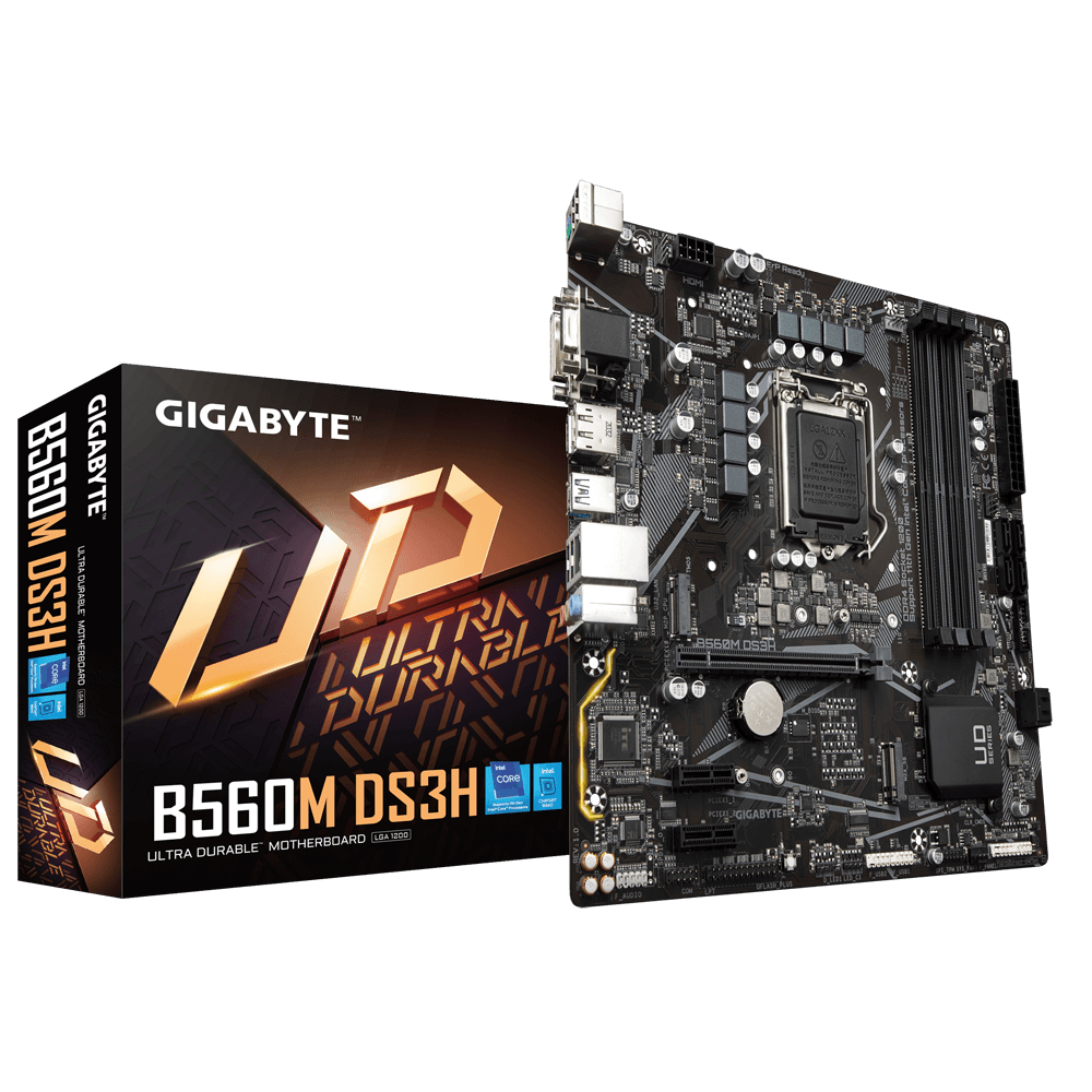 TARJETA MADRE GIGABYTE B560M DS3H  V2 ULTRA DURABLE MATX DDR4 11TH GEN / Precio: $1,999.00