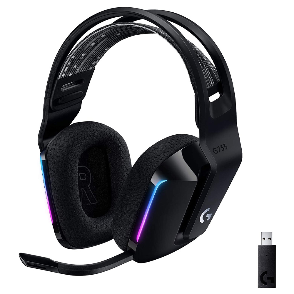 DIADEMA LOGITECH G733 WIRELESS RGB COLOR NEGRO / Precio: $2,999.00