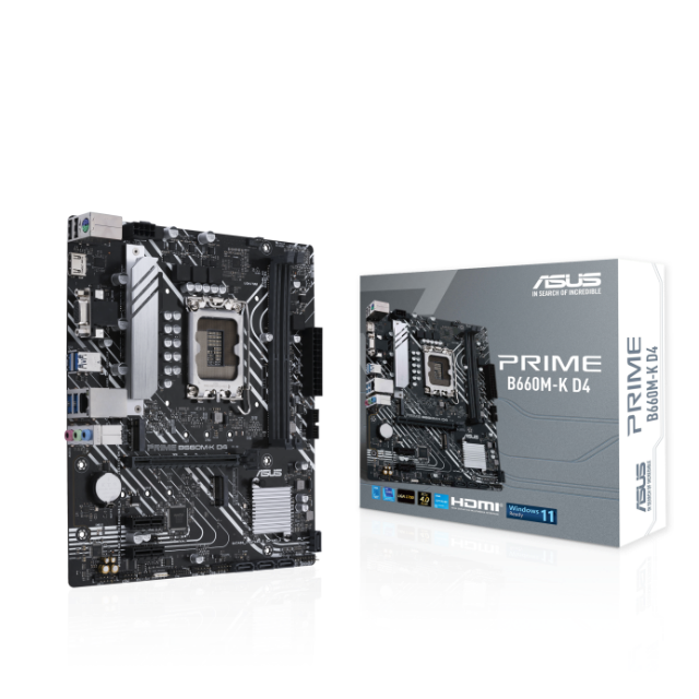 TARJETA MADRE ASUS PRIME B660M-K D4 LGA1700 MATX - PRIME B660M-K D4 / Precio: $2,599.00