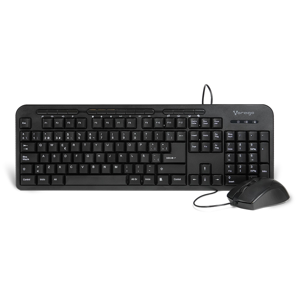 KIT DE TECLADO Y MOUSE VORAGO KM-107 / Precio: $199.00