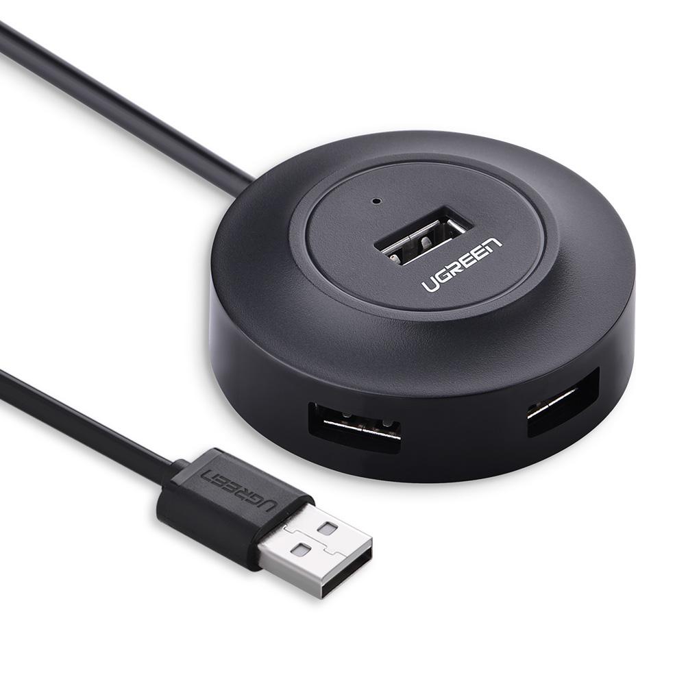 HUB USB UGREEN CR106 4 PUERTOS USB 2.0 BLACK / Precio: $249.00