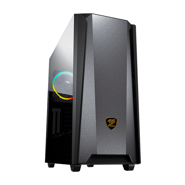 GABINETE COUGAR MX660 IRON DARK BLACK RGB 1 VENTILADOR CRISTAL TEMPLADO E-ATX / Precio: $1,999.00