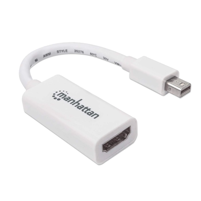 ADAPTADOR DE VIDEO PASIVO DE MINI DISPLAYPORT A HDMI MANHATTAN 1080P -322461 / Precio: $299.00