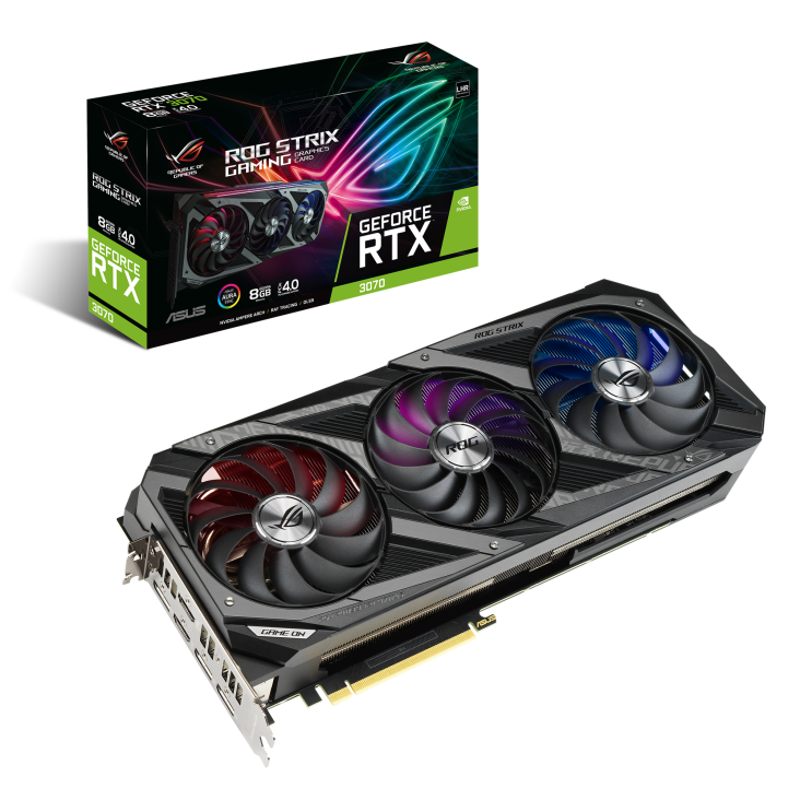 TARJETA DE VIDEO ROG STRIX GEFORCE RTX 3070 8GB OC LHR ROG-STRIX-RTX3070-O8G-V2-GAMING / Precio: $12,999.00