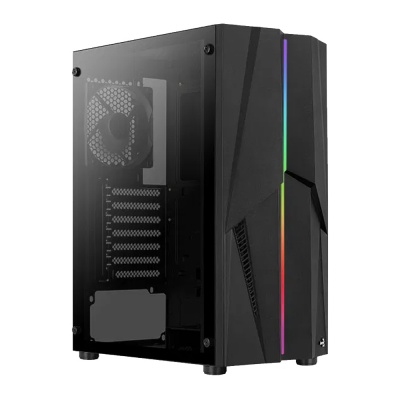 GABINETE AEROCOOL MECHA BLACK RGB / Precio: $1,299.00