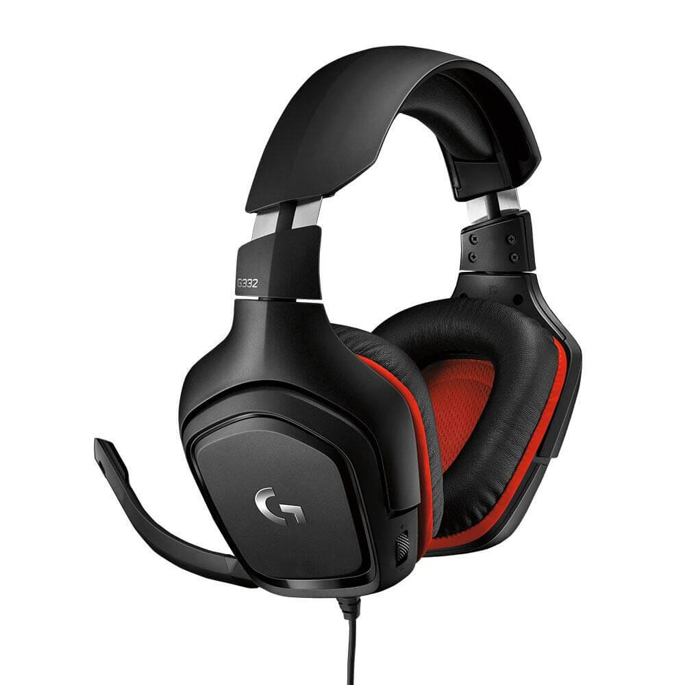 DIADEMA LOGITECH G332 NEGRO CON ROJO PC-XBOX ONE-NINTENDO SWITCH 3.5MM - 981-000755 / Precio: $699.00