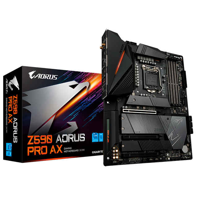 TARJETA MADRE GIGABYTE Z590 AORUS PRO AX DDR4 LGA1200 / Precio: $6,999.00