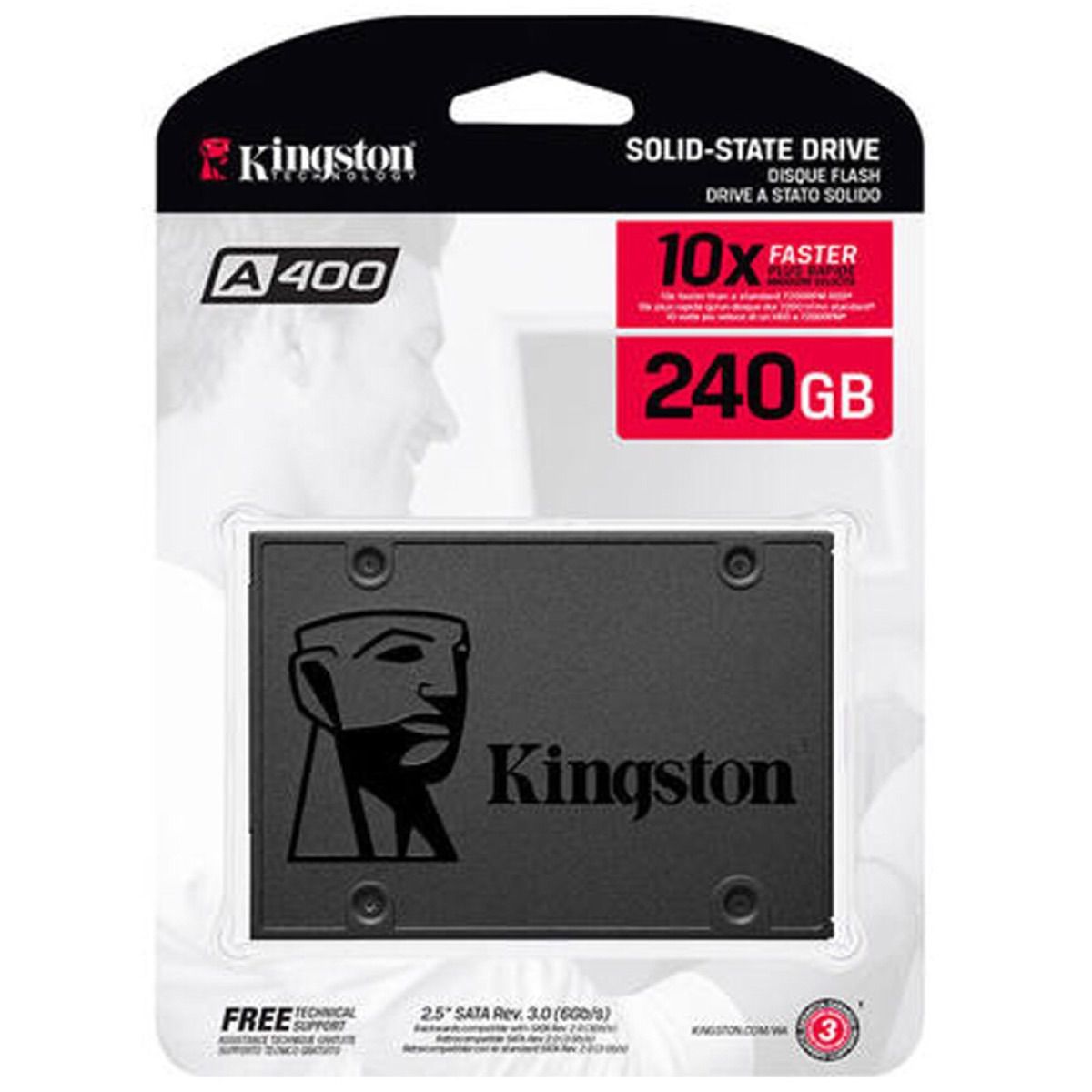 SSD SATA KINGSTON 240GB A400 / Precio: $499.00