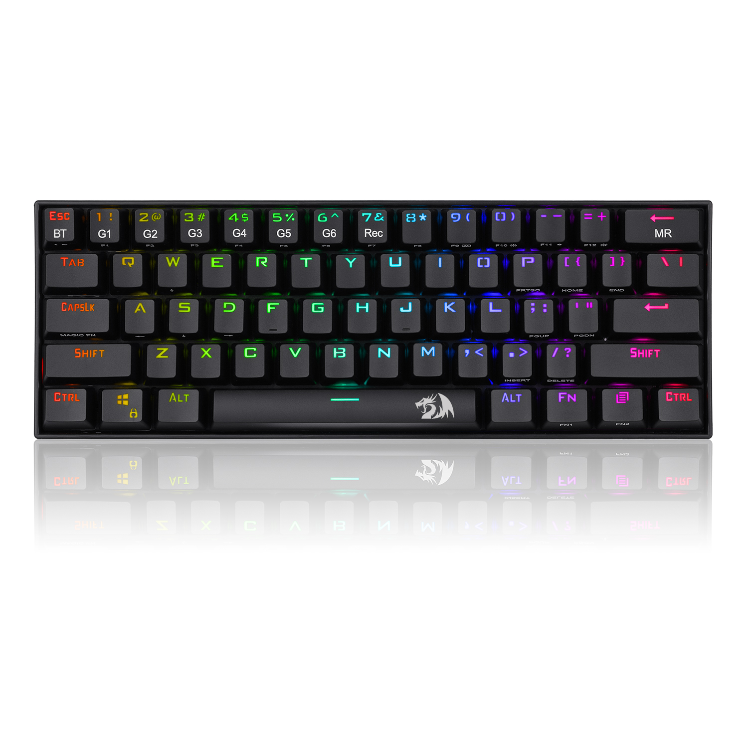 TECLADO GAMER MECANICO REDRAGON DRACONIC K530 SWITCH BROWN USB-C BLUETOOTH RGB ESPAÑOL NEGRO - K530-RGB / Precio: $1,799.00